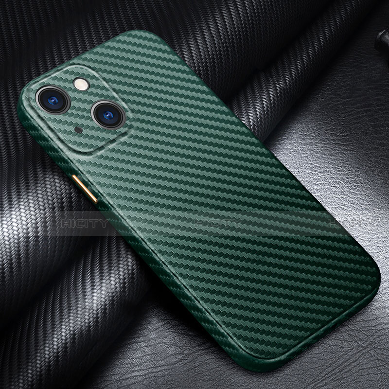 Funda Lujo Fibra de Carbon Carcasa Twill para Apple iPhone 14 Plus