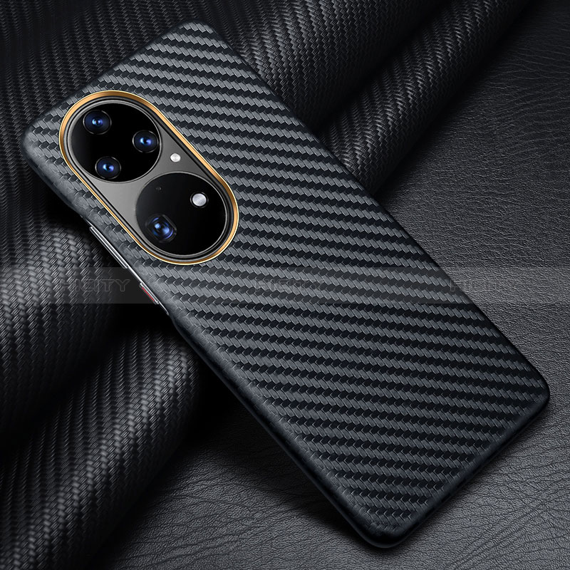 Funda Lujo Fibra de Carbon Carcasa Twill para Huawei P50