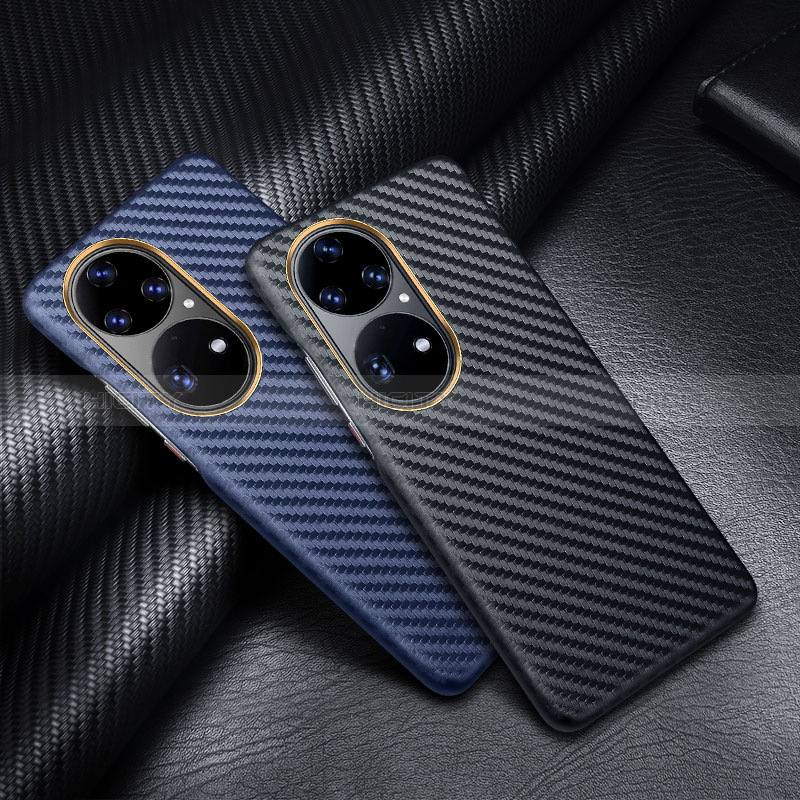 Funda Lujo Fibra de Carbon Carcasa Twill para Huawei P50