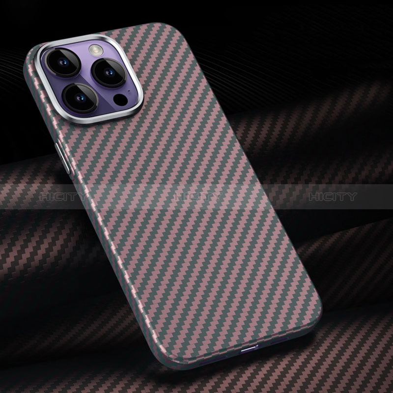 Funda Lujo Fibra de Carbon Carcasa Twill T01 para Apple iPhone 14 Pro