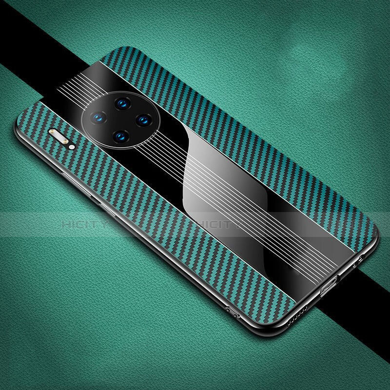 Funda Lujo Fibra de Carbon Carcasa Twill T01 para Huawei Mate 30 Pro