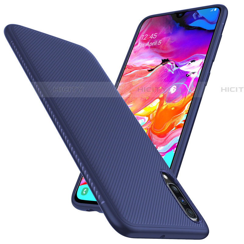 Funda Lujo Fibra de Carbon Carcasa Twill T02 para Samsung Galaxy A70