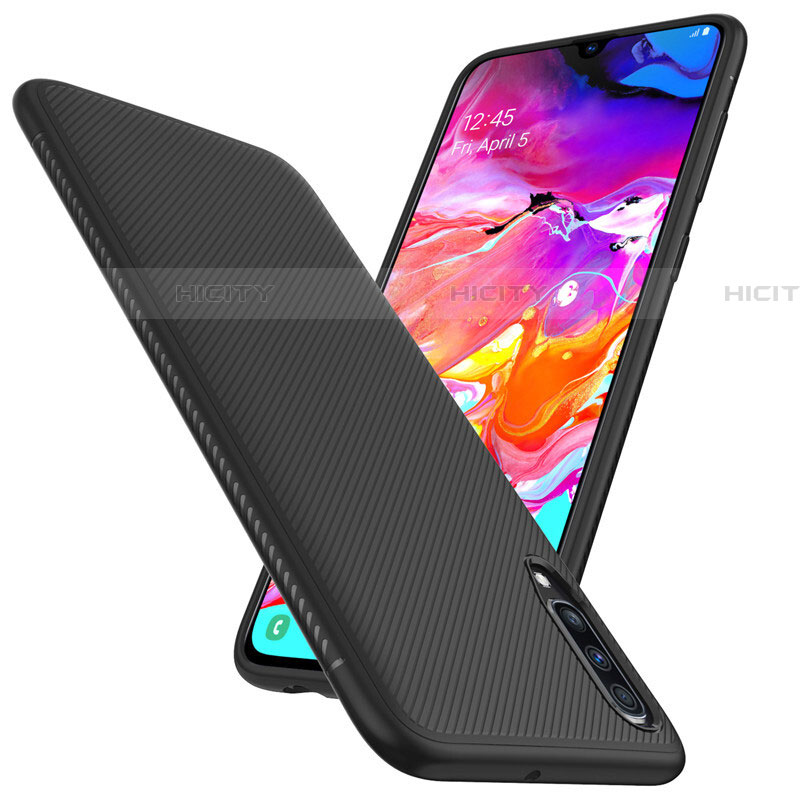 Funda Lujo Fibra de Carbon Carcasa Twill T02 para Samsung Galaxy A70