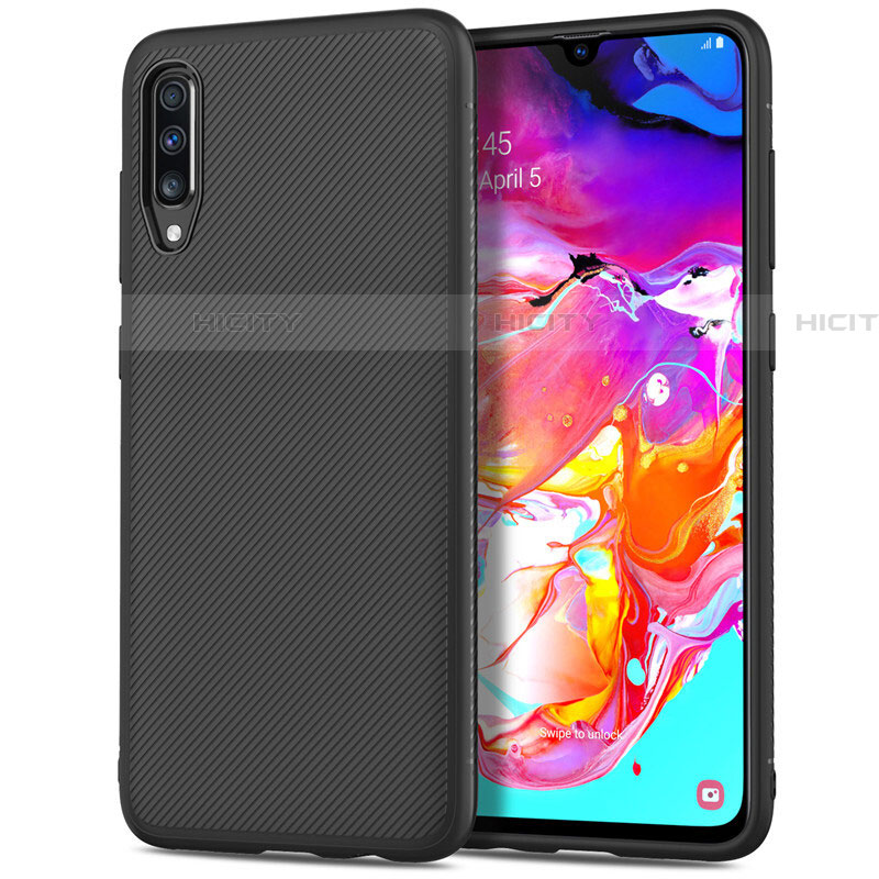 Funda Lujo Fibra de Carbon Carcasa Twill T02 para Samsung Galaxy A70S