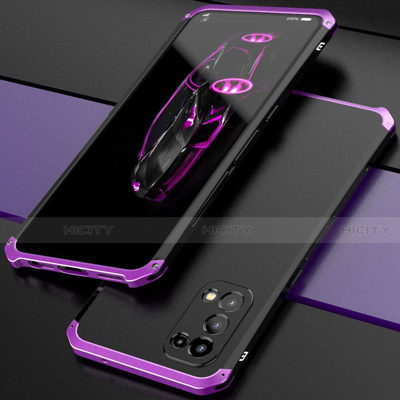 Funda Lujo Marco de Aluminio Carcasa 360 Grados M01 para Oppo Find X3 Lite 5G