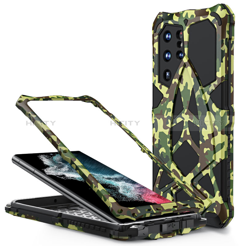 Funda Lujo Marco de Aluminio Carcasa 360 Grados M05 para Samsung