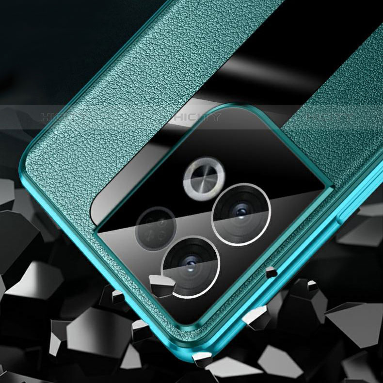 Funda Lujo Marco de Aluminio Carcasa 360 Grados P01 para Oppo Reno8 Pro+ Plus 5G