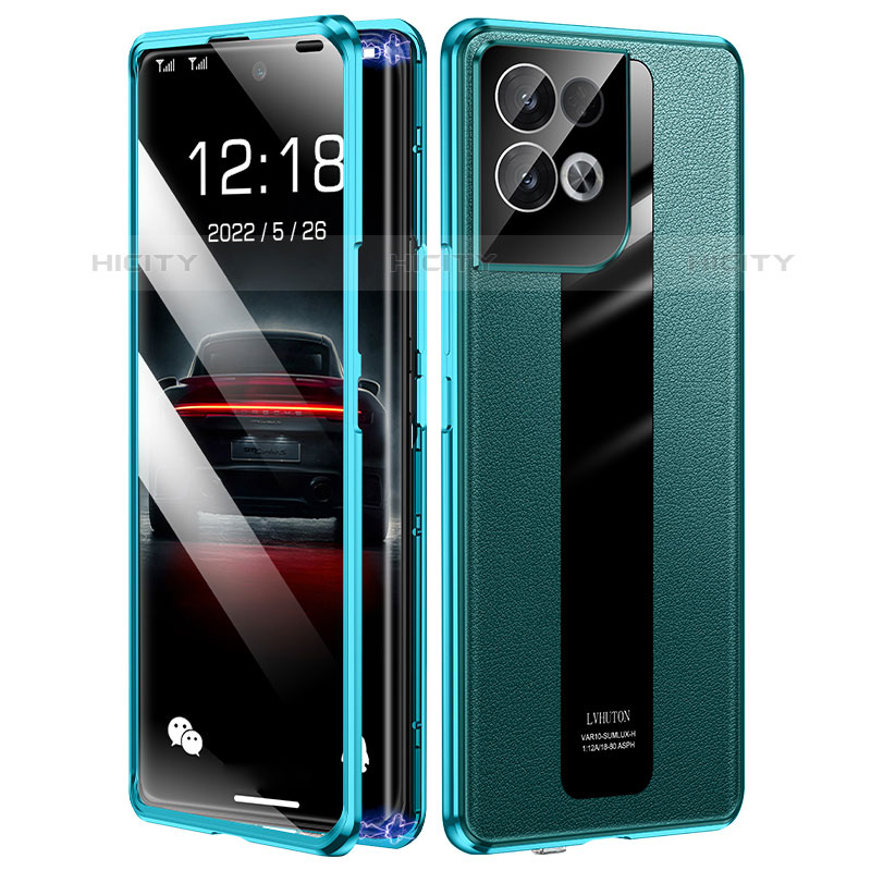 Funda Lujo Marco de Aluminio Carcasa 360 Grados P01 para Oppo Reno8 Pro+ Plus 5G