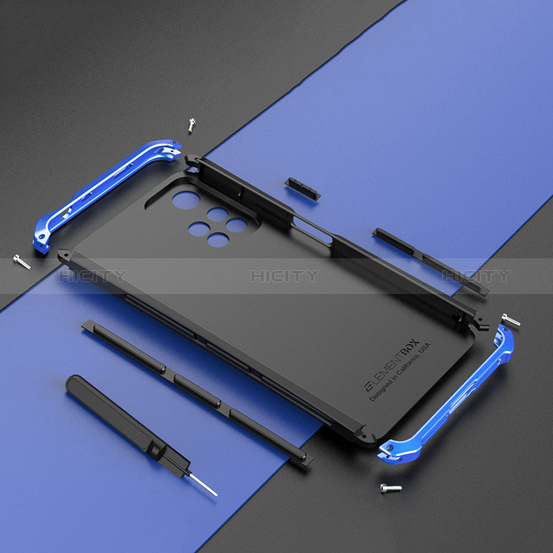 Funda Lujo Marco de Aluminio Carcasa 360 Grados P01 para Xiaomi Poco X4 NFC