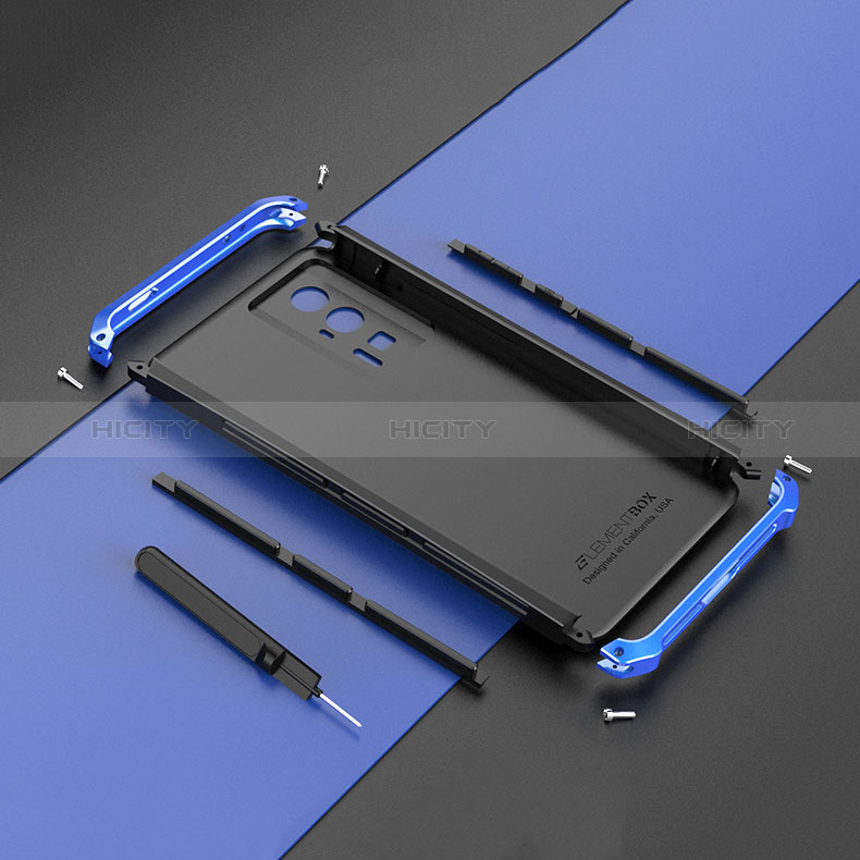 Funda Lujo Marco de Aluminio Carcasa 360 Grados P01 para Xiaomi Redmi K60 5G