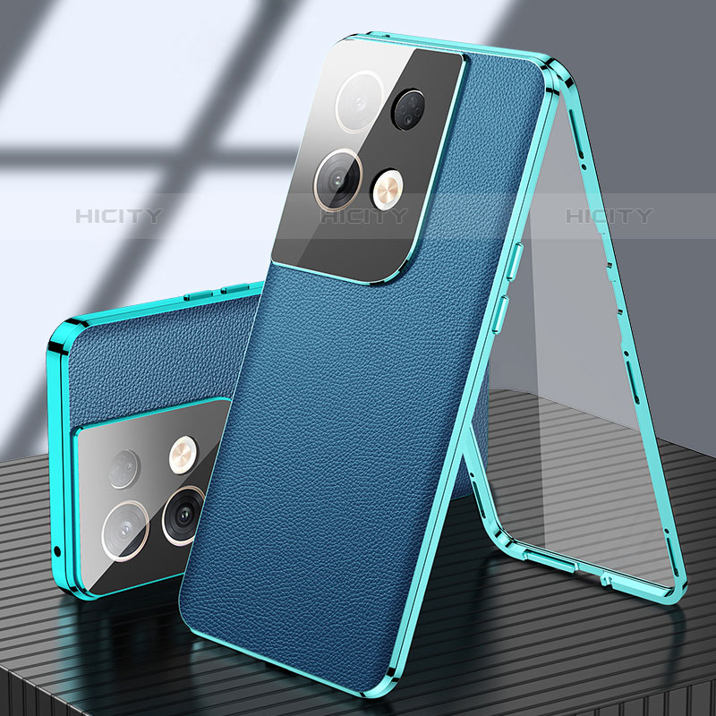 Funda Lujo Marco de Aluminio Carcasa 360 Grados P02 para Oppo Reno8 Pro+ Plus 5G