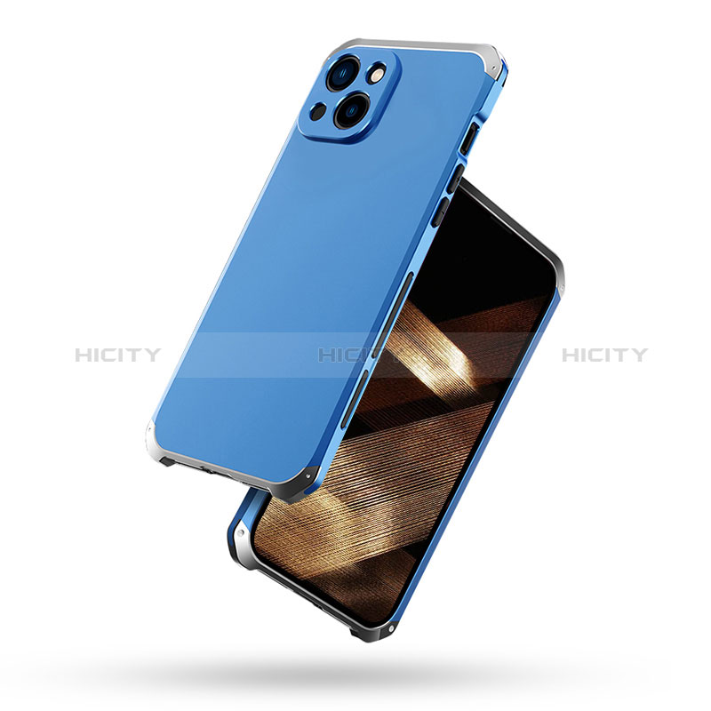 Funda Lujo Marco de Aluminio Carcasa 360 Grados para Apple iPhone 15 Plus