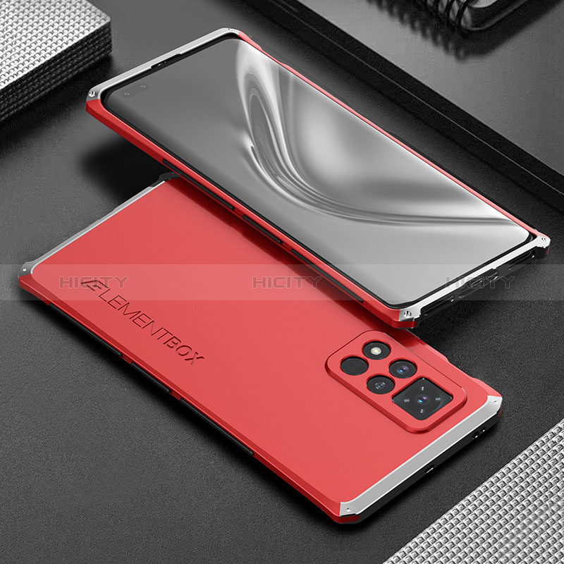 Funda Lujo Marco de Aluminio Carcasa 360 Grados para Huawei Honor V40 5G