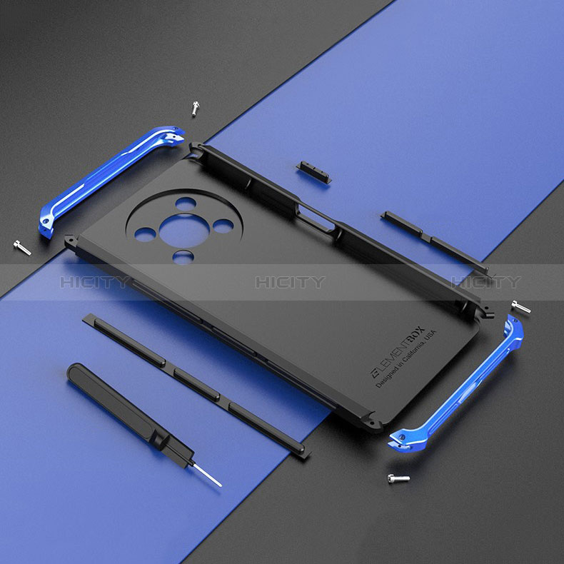 Funda Lujo Marco de Aluminio Carcasa 360 Grados para Huawei Honor X9 5G