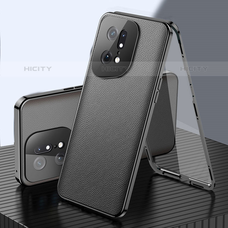 Funda Lujo Marco de Aluminio Carcasa 360 Grados para Oppo Find X5 Pro 5G