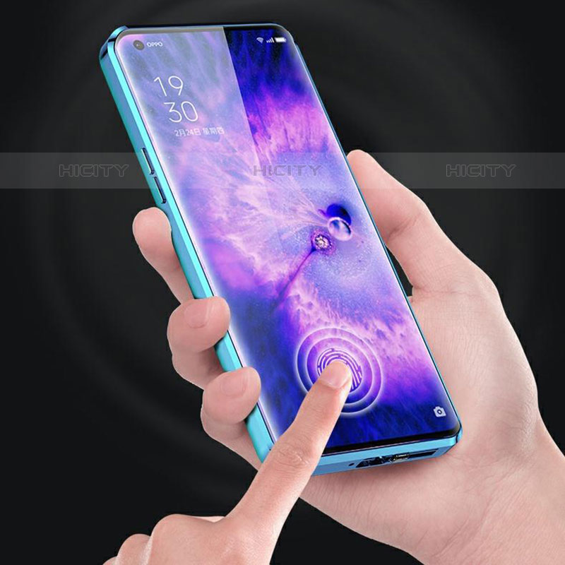 Funda Lujo Marco de Aluminio Carcasa 360 Grados para Oppo Find X5 Pro 5G