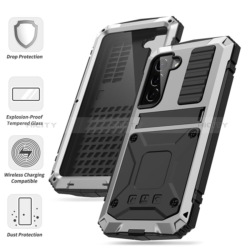 Funda Lujo Marco de Aluminio Carcasa 360 Grados para Samsung Galaxy S25 5G