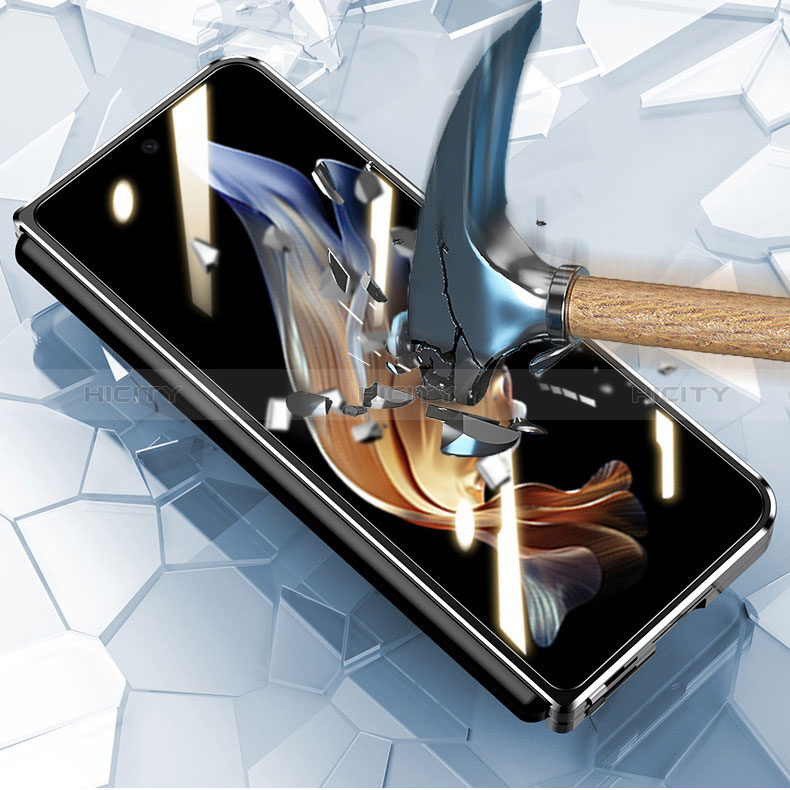 Funda Lujo Marco de Aluminio Carcasa 360 Grados para Samsung Galaxy Z Fold3 5G