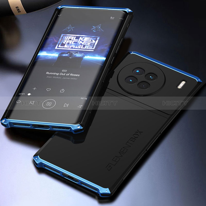 Funda Lujo Marco de Aluminio Carcasa 360 Grados para Vivo X90 5G