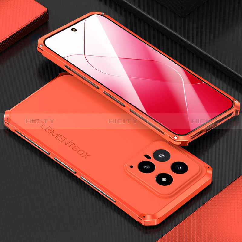 Funda Lujo Marco de Aluminio Carcasa 360 Grados para Xiaomi Mi 14 Pro 5G