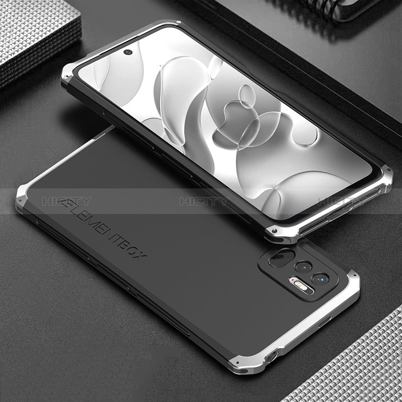 Funda Lujo Marco de Aluminio Carcasa 360 Grados para Xiaomi Redmi Note 10 JE 5G