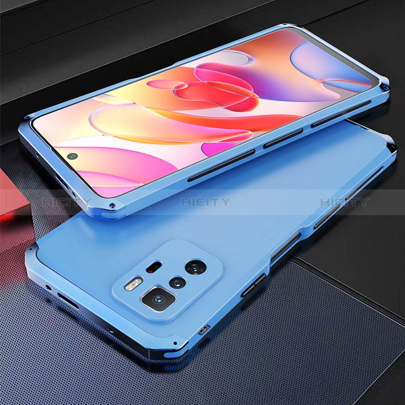 Funda Lujo Marco de Aluminio Carcasa 360 Grados para Xiaomi Redmi Note 10 Pro 5G