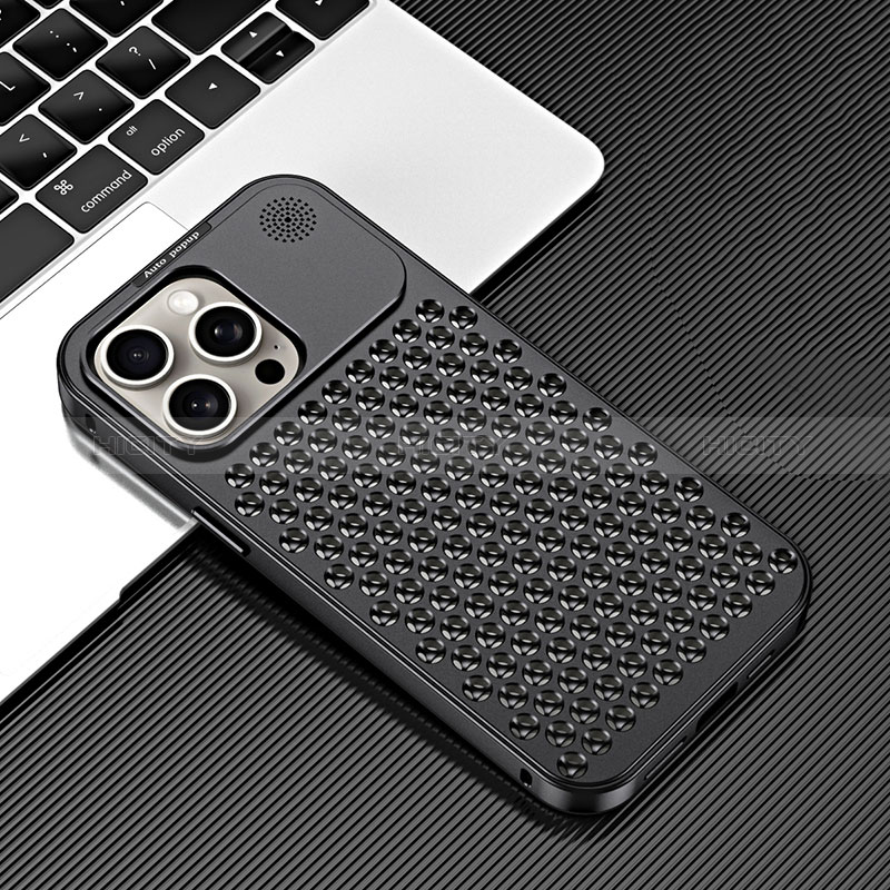 Funda Lujo Marco de Aluminio Carcasa 360 Grados QC3 para Apple iPhone 14 Pro Max