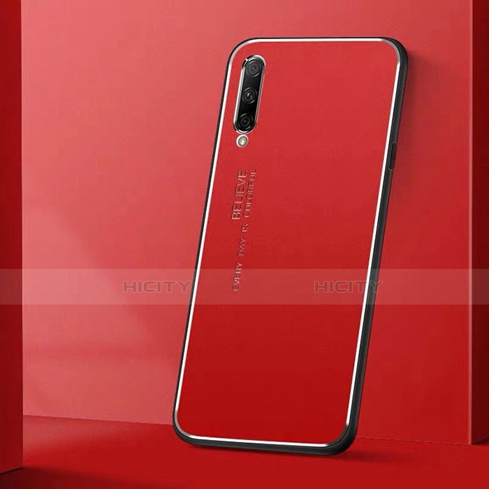 Funda Lujo Marco de Aluminio Carcasa M01 para Huawei Honor 9X Pro Rojo