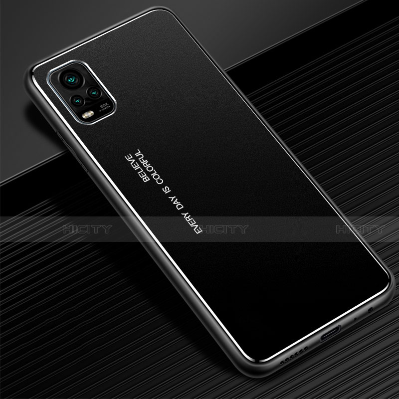 Funda Lujo Marco de Aluminio Carcasa M02 para Vivo V20 Pro 5G Negro