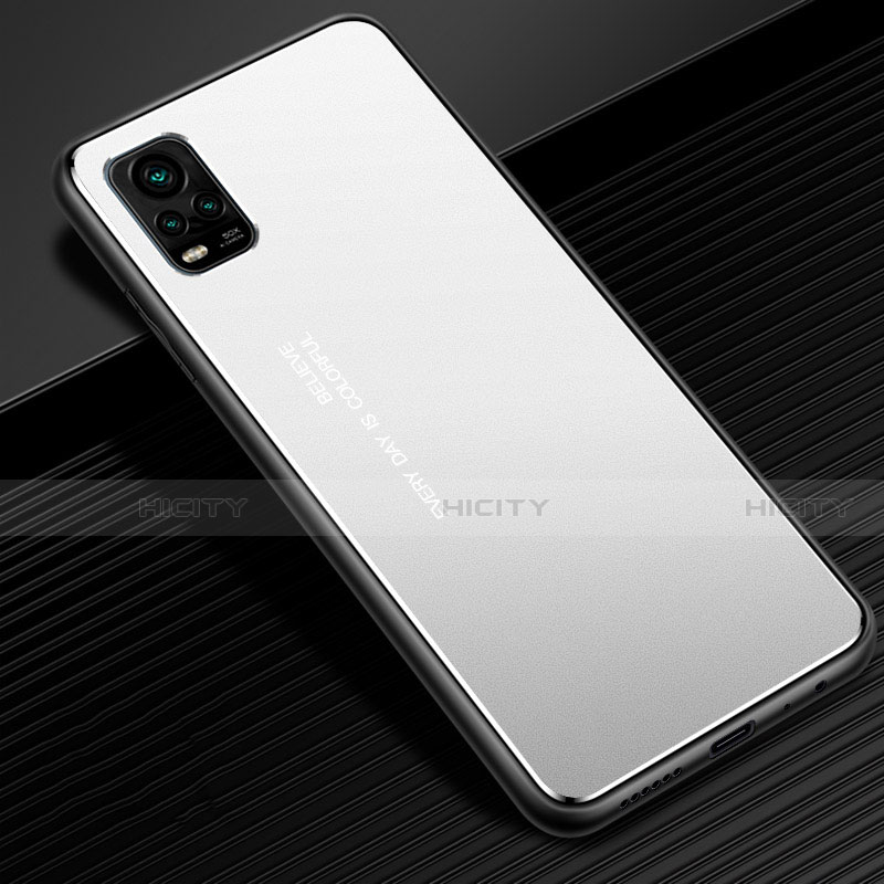 Funda Lujo Marco de Aluminio Carcasa M02 para Vivo V20 Pro 5G Plata