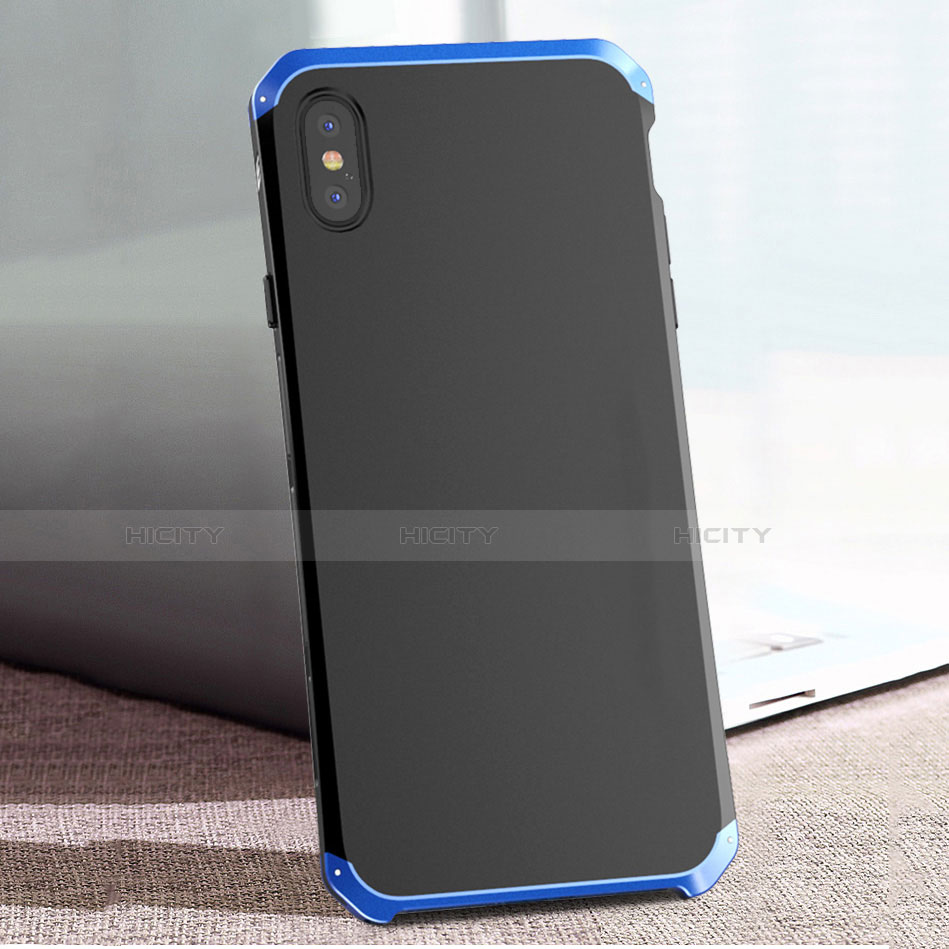 Funda Lujo Marco de Aluminio Carcasa para Apple iPhone Xs