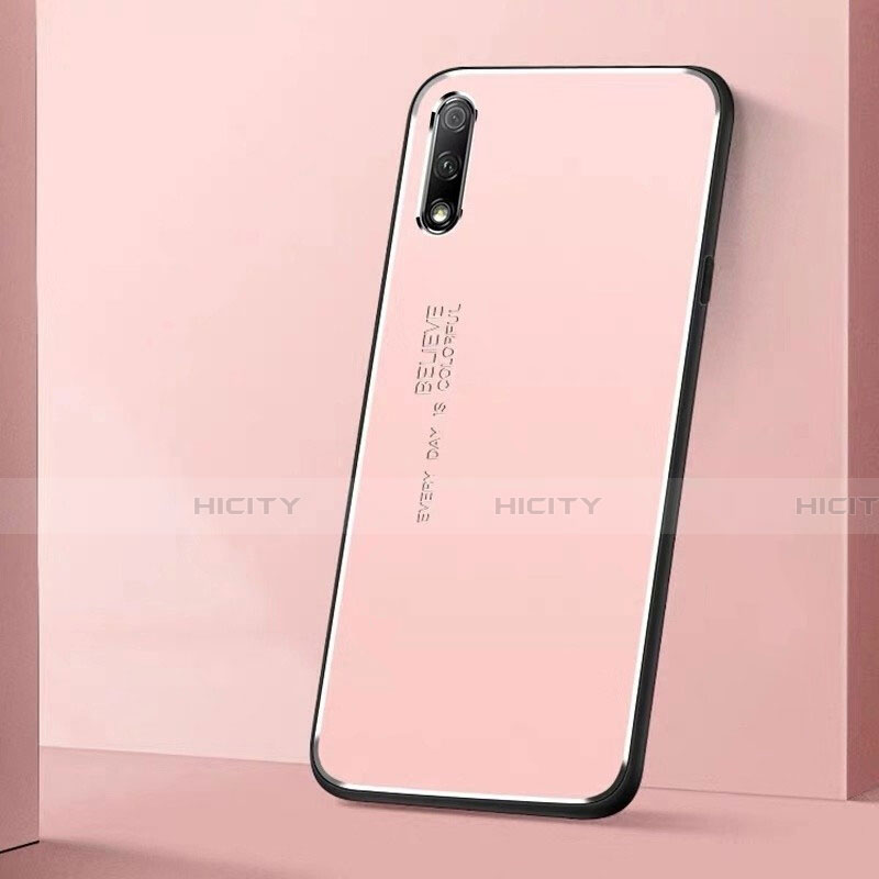 Funda Lujo Marco de Aluminio Carcasa para Huawei Honor 9X Rosa