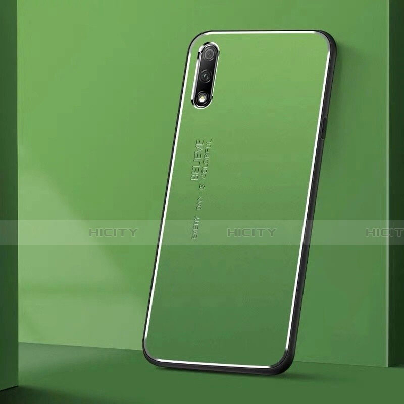 Funda Lujo Marco de Aluminio Carcasa para Huawei Honor 9X Verde