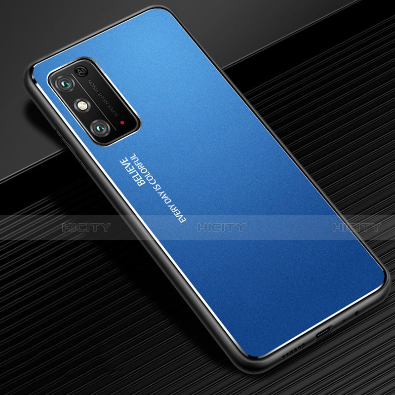 Funda Lujo Marco de Aluminio Carcasa para Huawei Honor X10 Max 5G Azul