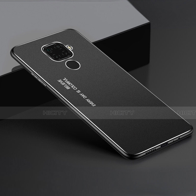 Funda Lujo Marco de Aluminio Carcasa para Huawei Mate 30 Lite Negro