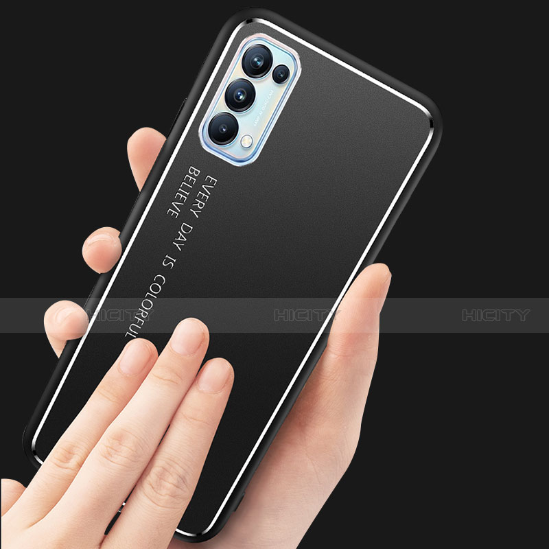 Funda Lujo Marco de Aluminio Carcasa para Oppo Reno5 5G