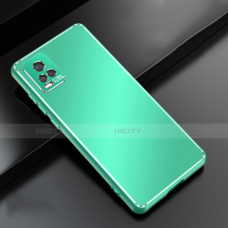 Funda Lujo Marco de Aluminio Carcasa para Vivo V20 Pro 5G Verde