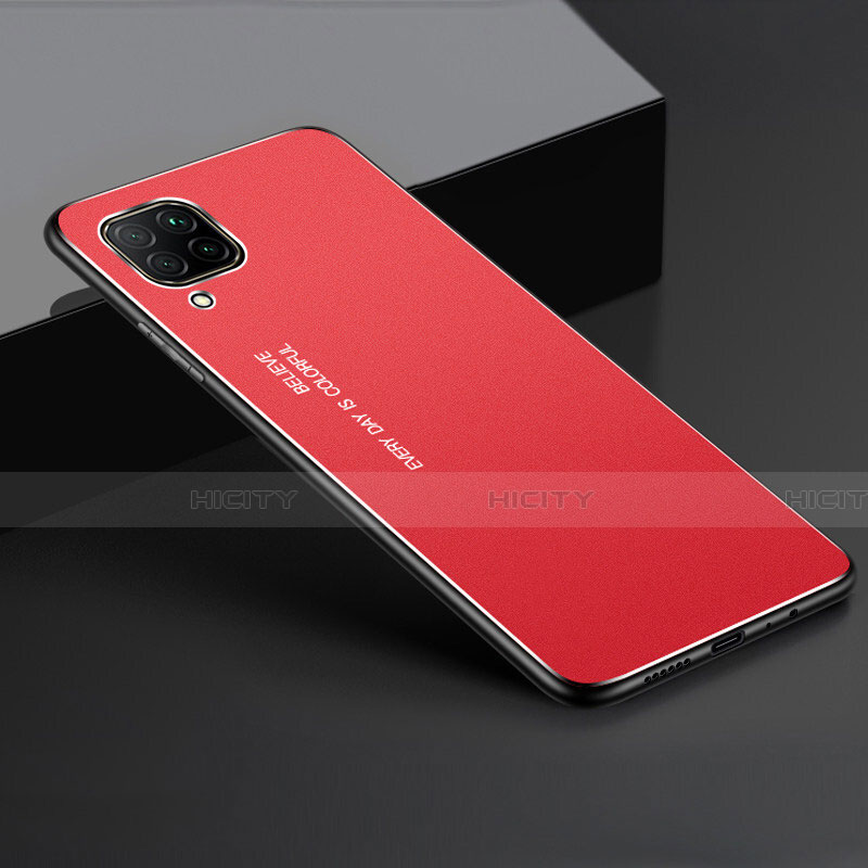 Funda Lujo Marco de Aluminio Carcasa T01 para Huawei Nova 6 SE Rojo