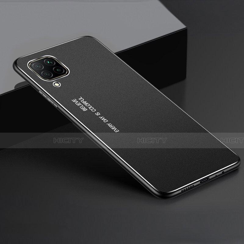 Funda Lujo Marco de Aluminio Carcasa T01 para Huawei Nova 7i Negro