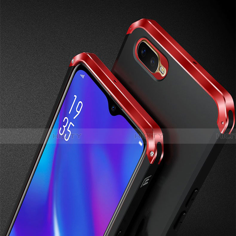 Funda Lujo Marco de Aluminio Carcasa T01 para Oppo K1