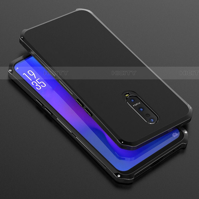 Funda Lujo Marco de Aluminio Carcasa T01 para Oppo RX17 Pro Negro