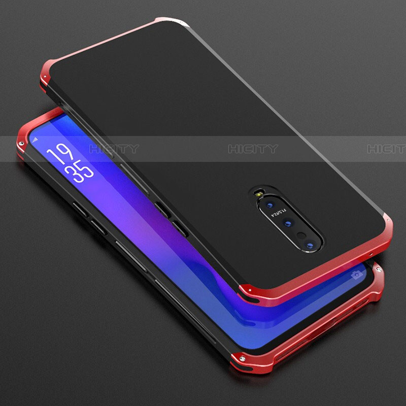 Funda Lujo Marco de Aluminio Carcasa T01 para Oppo RX17 Pro Rojo