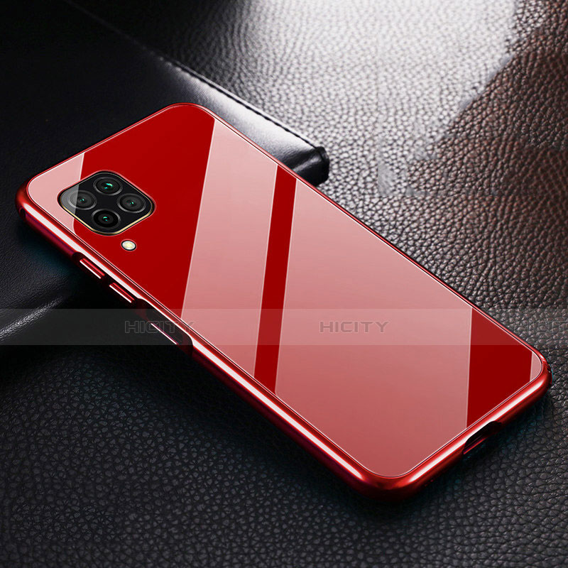 Funda Lujo Marco de Aluminio Carcasa T02 para Huawei Nova 6 SE Rojo