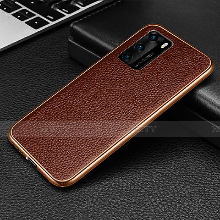 Funda Lujo Marco de Aluminio Carcasa T02 para Huawei P40