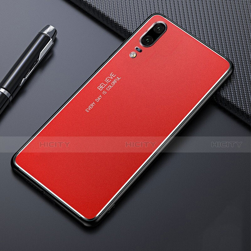 Funda Lujo Marco de Aluminio Carcasa T03 para Huawei P20