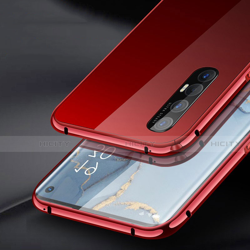 Funda Lujo Marco de Aluminio Carcasa T03 para Oppo Reno3 Pro