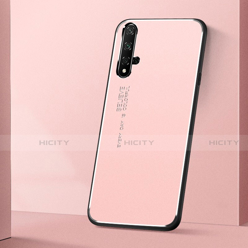 Funda Lujo Marco de Aluminio Carcasa T04 para Huawei Honor 20S Rosa