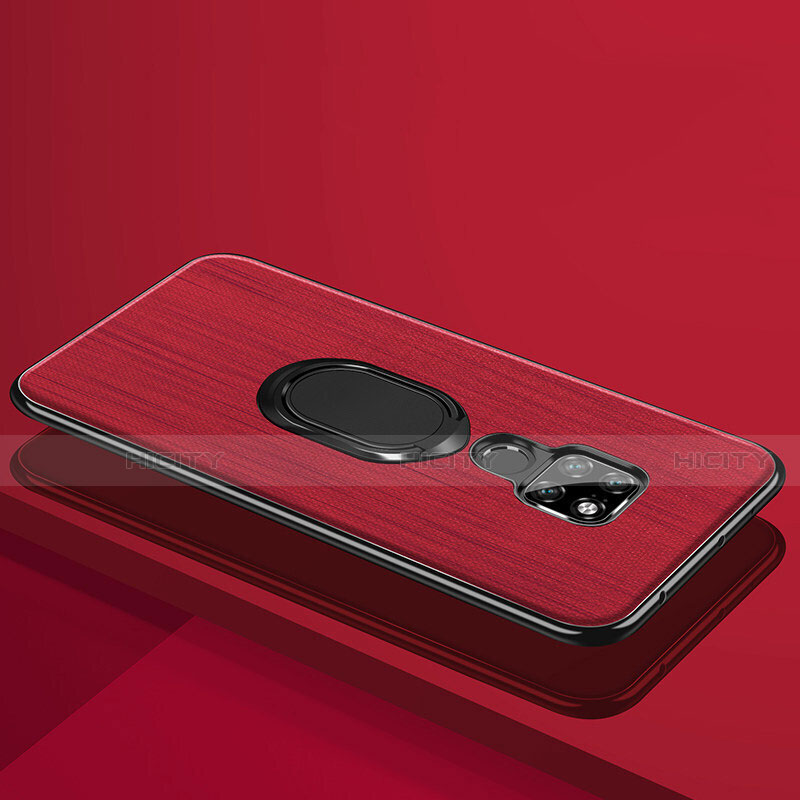 Funda Lujo Marco de Aluminio Carcasa T05 para Huawei Mate 20 X 5G Rojo