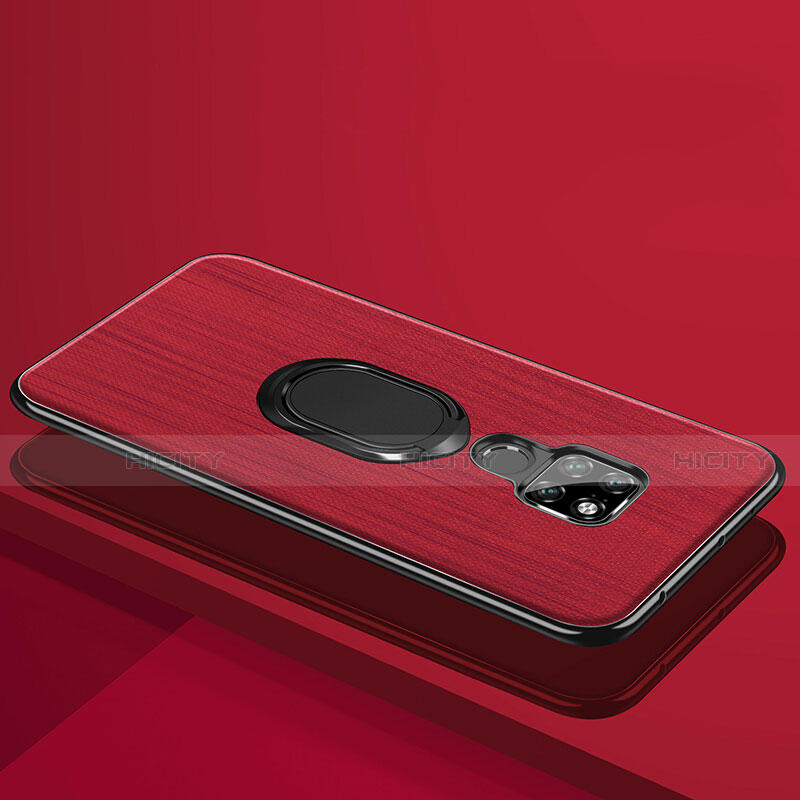 Funda Lujo Marco de Aluminio Carcasa T09 para Huawei Mate 20 X 5G Rojo