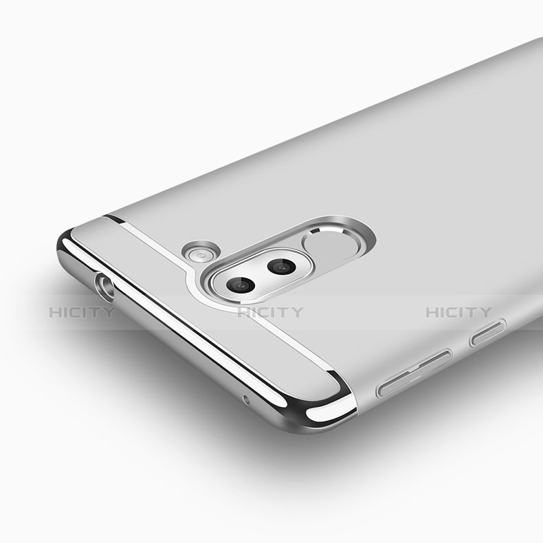 Funda Lujo Marco de Aluminio para Huawei Honor 6X Plata